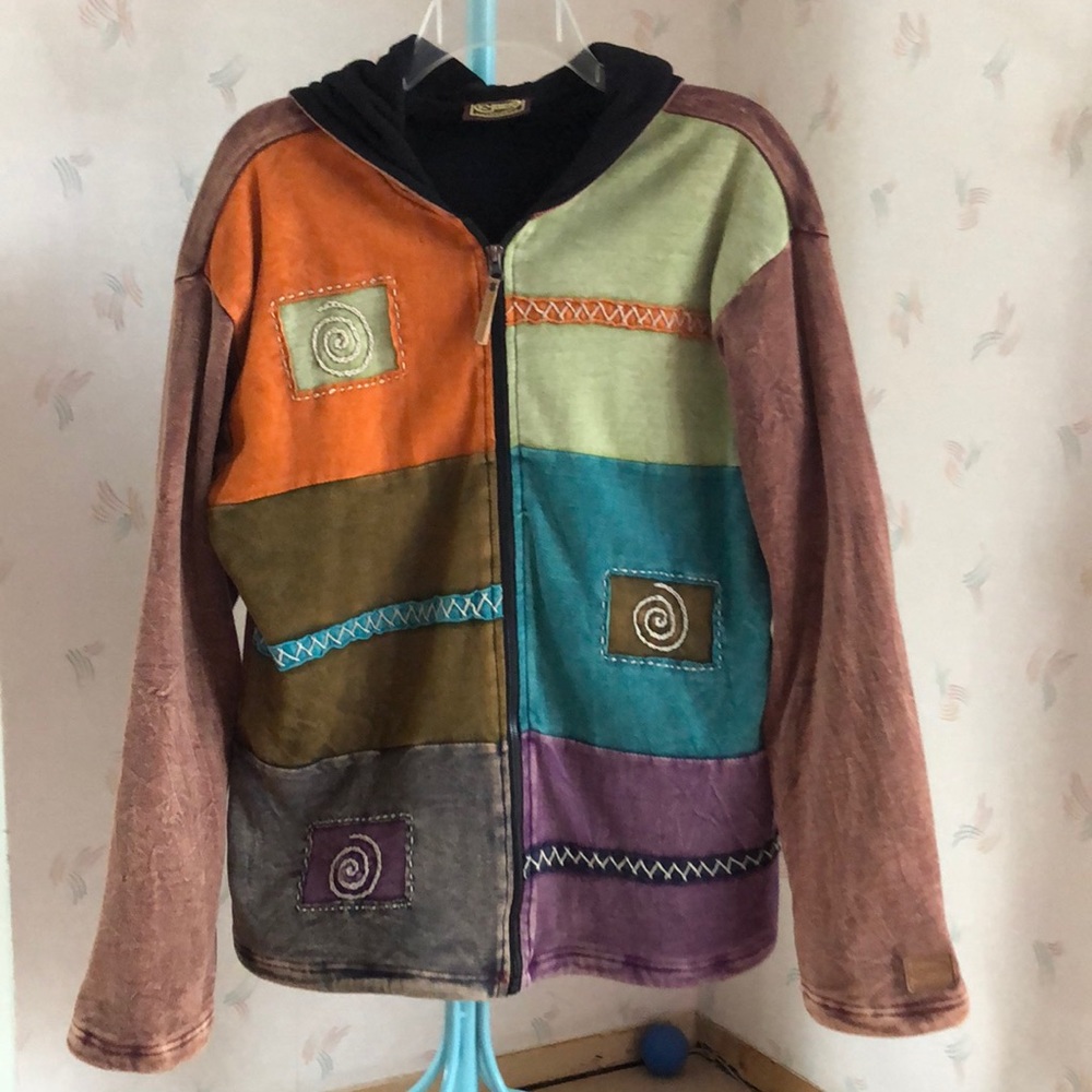 Kyber Outerware Woman Zip Up Handcrafted Cotton/Fleece lined Jacket Colo…